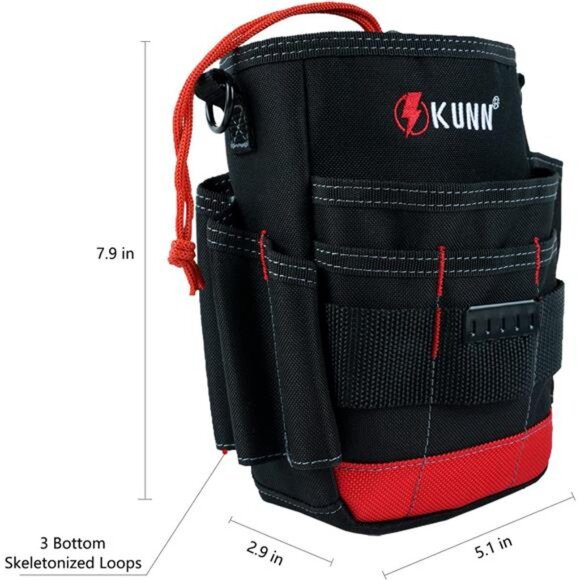 Shoulder Strap Tool Pouch Utility Tool Belt Pouches,Compact Top Drawstring - Picture 6 of 7